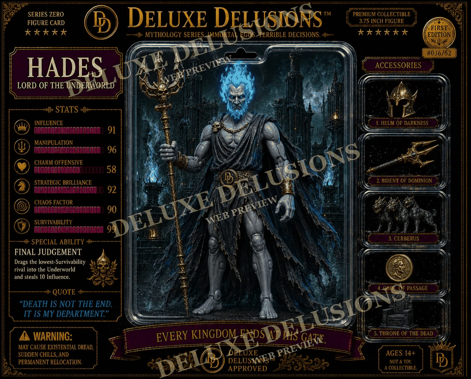 Hades player card costume reference