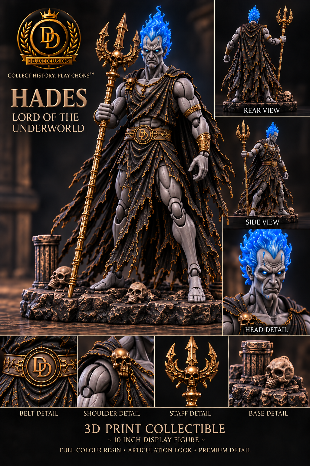 Hades 3D display figure concept